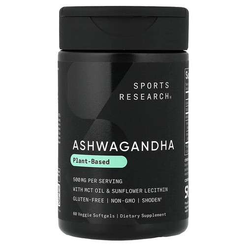 <img alt="Sports Research, Ashwagandha, Plant-Based, 60 Veggie Softgels (250 mg per Softgel)" title="Sports Research, Ashwagandha, Plant-Based, 60 Veggie Softgels (250 mg per Softgel),023249091967"