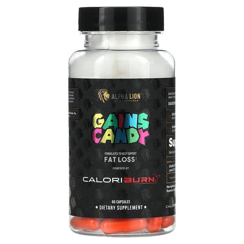 <img alt="ALPHA LION, Gains Candy, CaloriBurn, 60 Capsules (40 mg per Capsule)" title="ALPHA LION, Gains Candy, CaloriBurn, 60 Capsules (40 mg per Capsule),810037992199"