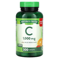 <img alt="Natures Truth, Vitamin C Plus Wild Rose Hips, 1,000 mg, 300 Caplets" title="Natures Truth, Vitamin C Plus Wild Rose Hips, 1,000 mg, 300 Caplets,840093118998"