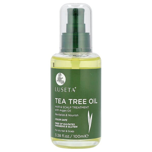 <img alt="Luseta Beauty, Tea Tree Oil, Hair & Scalp Treatment With Argan Oil, 3.38 fl oz (100 ml)" title="Luseta Beauty, Tea Tree Oil, Hair & Scalp Treatment With Argan Oil, 3.38 fl oz (100 ml),857396004811"