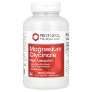 <img alt="Protocol for Life Balance, Magnesium Glycinate, High Absorption, 180 Veg Capsules" title="Protocol for Life Balance, Magnesium Glycinate, High Absorption, 180 Veg Capsules,707359112872"