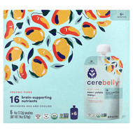 <img alt="Cerebelly, Organic Puree, 6+ Months, Sweet Potato, Mango, 6 Pouches, 4 oz (113 g) Each" title="Cerebelly, Organic Puree, 6+ Months, Sweet Potato, Mango, 6 Pouches, 4 oz (113 g) Each,850003898391"