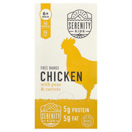 <img alt="Serenity Kids, Free Range Chicken with Peas & Carrots, 6+ Months, 6 Pouches, 3.5 oz (99 g) Each" title="Serenity Kids, Free Range Chicken with Peas & Carrots, 6+ Months, 6 Pouches, 3.5 oz (99 g) Each,868767000332"