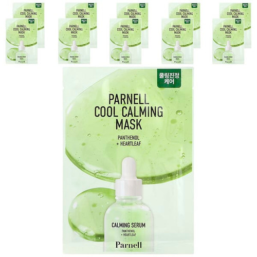<img alt="Parnell, Panthenol Heartleaf Cool Calming Beauty Mask, 10 Sheets, 0.7 oz (20 g) Each" title="Parnell, Panthenol Heartleaf Cool Calming Beauty Mask, 10 Sheets, 0.7 oz (20 g) Each,8809704093347"