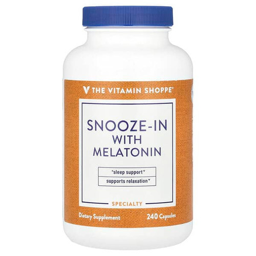 <img alt="The Vitamin Shoppe, Snooze-In With Melatonin, 240 Capsules" title="The Vitamin Shoppe, Snooze-In With Melatonin, 240 Capsules,766536029914"