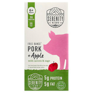 <img alt="Serenity Kids, Free Range Pork & Apple with Carrots & Sage, 6+ Months, 6 Pouches, 3.5 oz (99 g) Each" title="Serenity Kids, Free Range Pork & Apple with Carrots & Sage, 6+ Months, 6 Pouches, 3.5 oz (99 g) Each,850000411968"
