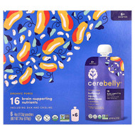 <img alt="Cerebelly, Organic Puree, 6+ Months, Butternut Squash, White Bean, 6 Pouches, 4 oz (113 g) Each" title="Cerebelly, Organic Puree, 6+ Months, Butternut Squash, White Bean, 6 Pouches, 4 oz (113 g) Each,850039383052"