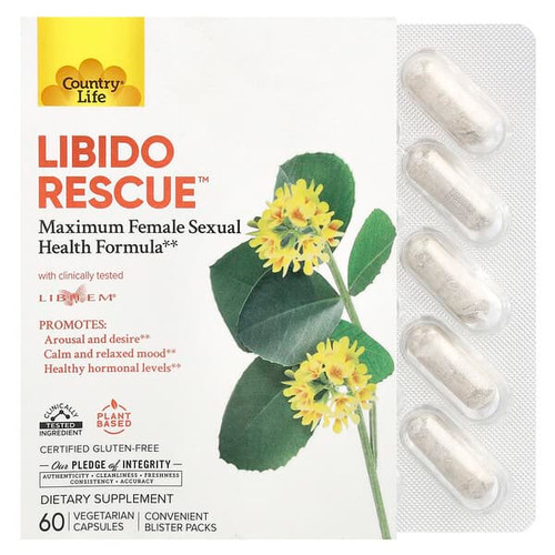 <img alt="Country Life, Libido Rescue, 60 Vegetarian Capsules" title="Country Life, Libido Rescue, 60 Vegetarian Capsules,015794050964"