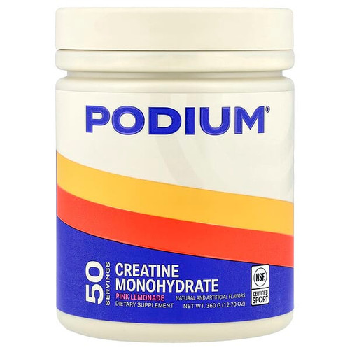 <img alt="Podium Nutrition, Creatine Monohydrate, Pink Lemonade, 12.7 oz (360 g)" title="Podium Nutrition, Creatine Monohydrate, Pink Lemonade, 12.7 oz (360 g),810117601935"
