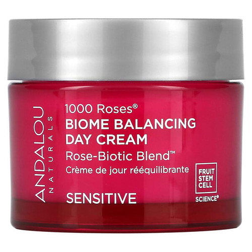 <img alt="Andalou Naturals, 1000 Roses, Biome Balancing Day Cream, Sensitive, 17 oz (50 g)" title="Andalou Naturals, 1000 Roses, Biome Balancing Day Cream, Sensitive, 17 oz (50 g),850018119405"