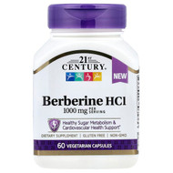 <img alt="21st Century, Berberine HCI, 60 Vegetarian Capsules (500 mg per Capsule)" title="21st Century, Berberine HCI, 60 Vegetarian Capsules (500 mg per Capsule),740985222720"