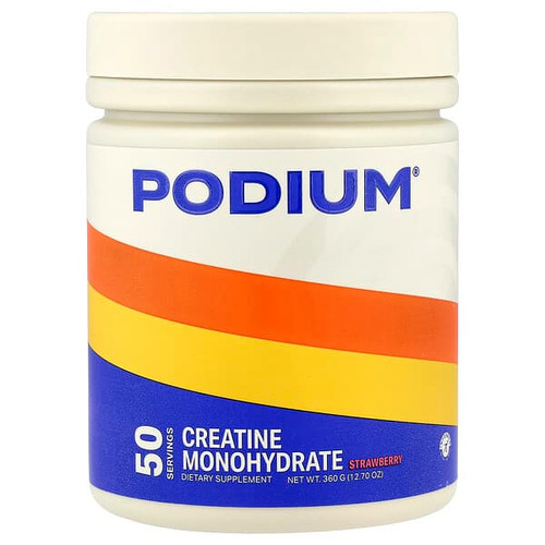 <img alt="Podium Nutrition, Creatine Monohydrate, Strawberry, 12.7 oz (360 g)" title="Podium Nutrition, Creatine Monohydrate, Strawberry, 12.7 oz (360 g),810117601928"