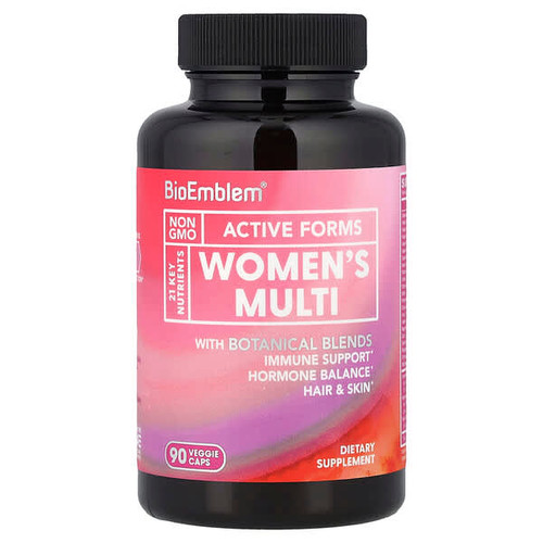 <img alt="BioEmblem, Womens Multi, 90 Veggie Caps" title="BioEmblem, Womens Multi, 90 Veggie Caps,810163820151"