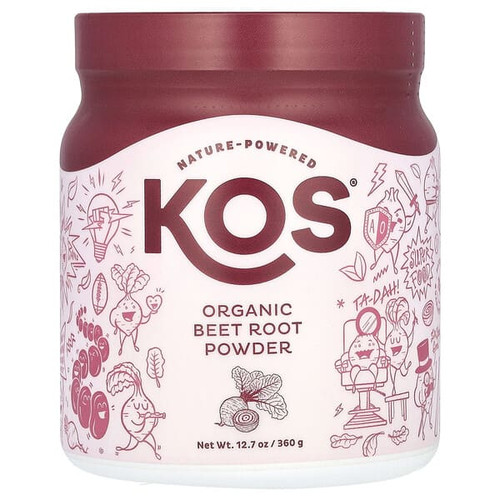 <img alt="KOS, Organic Beet Root Powder, 12.7 oz (360 g)" title="KOS, Organic Beet Root Powder, 12.7 oz (360 g),850000503298"