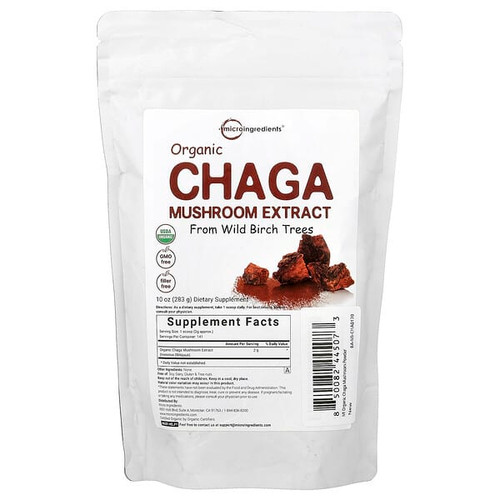 <img alt="Micro Ingredients, Organic Chaga Mushroom Extract, 10 oz (283 g)" title="Micro Ingredients, Organic Chaga Mushroom Extract, 10 oz (283 g),850082445073"