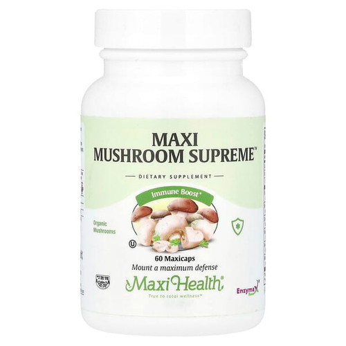 <img alt="Maxi Health, Maxi Mushroom Supreme, 60 Maxicaps" title="Maxi Health, Maxi Mushroom Supreme, 60 Maxicaps,753406166060"