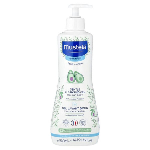 <img alt="Mustela, Gentle Cleansing Gel with Avocado, Hair and Body, 16.9 fl oz (500 ml)" title="Mustela, Gentle Cleansing Gel with Avocado, Hair and Body, 16.9 fl oz (500 ml),3504105035761"