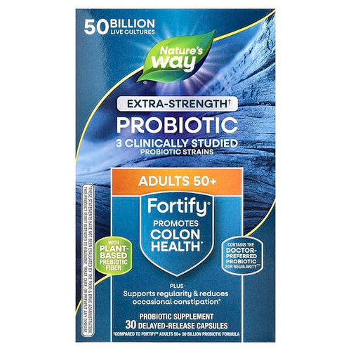 <img alt="Natures Way, Fortify, Probiotic, Adults 50+, 30 Delayed-Release Capsules" title="Natures Way, Fortify, Probiotic, Adults 50+, 30 Delayed-Release Capsules,033674115824"