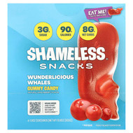 <img alt="Shameless Snacks, Gummy Candy, Wunderlicious Whales, 6 Bags, 1.8 oz (50 g) Each" title="Shameless Snacks, Gummy Candy, Wunderlicious Whales, 6 Bags, 1.8 oz (50 g) Each,10810098574355"