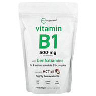 <img alt="Micro Ingredients, Vitamin B1 With Benfotiamine, 240 Softgels" title="Micro Ingredients, Vitamin B1 With Benfotiamine, 240 Softgels,850074438229"