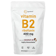 <img alt="Micro Ingredients, Vitamin B2 Riboflavin, 240 Softgels (200 mg per Softgel)" title="Micro Ingredients, Vitamin B2 Riboflavin, 240 Softgels (200 mg per Softgel),850074438236"