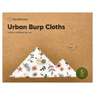 <img alt="KeaBabies, Urban Burp Cloths, 5 Pack" title="KeaBabies, Urban Burp Cloths, 5 Pack,810019221163"
