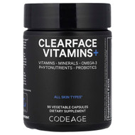 <img alt="Codeage, Clearface Vitamins+, 90 Vegetable Capsules" title="Codeage, Clearface Vitamins+, 90 Vegetable Capsules,853919008748"