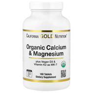 <img alt="California Gold Nutrition, Organic Calcium & Magnesium Plus D3 & K2, 180 Tablets" title="California Gold Nutrition, Organic Calcium & Magnesium Plus D3 & K2, 180 Tablets,898220024452"