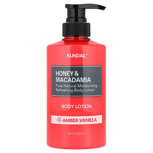 <img alt="Kundal, Honey & Macadamia Body Lotion, Amber Vanilla, 16.9 fl oz (500 ml)" title="Kundal, Honey & Macadamia Body Lotion, Amber Vanilla, 16.9 fl oz (500 ml),8809568742078"
