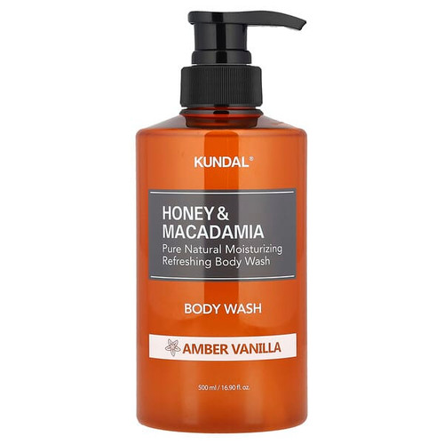 <img alt="Kundal, Honey & Macadamia Body Wash, Amber Vanilla, 16.9 fl oz (500 ml)" title="Kundal, Honey & Macadamia Body Wash, Amber Vanilla, 16.9 fl oz (500 ml),8809568742061"