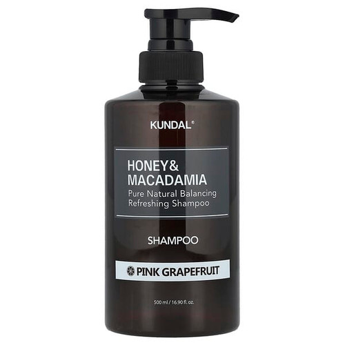 <img alt="Kundal, Honey & Macadamia, Shampoo, Pink Grapefruit, 16.9 fl oz (500 ml)" title="Kundal, Honey & Macadamia, Shampoo, Pink Grapefruit, 16.9 fl oz (500 ml),8809568740401"