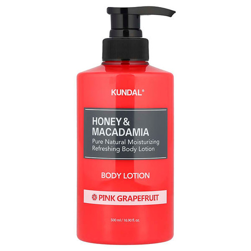 <img alt="Kundal, Honey & Macadamia, Body Lotion, Pink Grapefruit, 16.9 fl oz (500 ml)" title="Kundal, Honey & Macadamia, Body Lotion, Pink Grapefruit, 16.9 fl oz (500 ml),8809568740234"