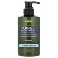 <img alt="Kundal, Tea Tree & Macadamia Shampoo, Baby Powder, 16.9 fl oz (500 ml)" title="Kundal, Tea Tree & Macadamia Shampoo, Baby Powder, 16.9 fl oz (500 ml),8809693252787"