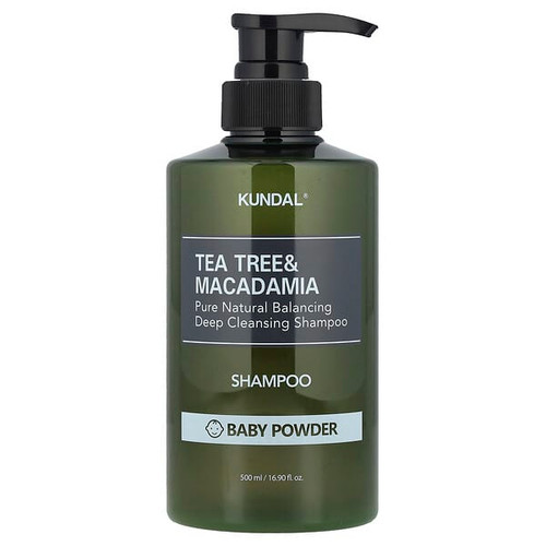 <img alt="Kundal, Tea Tree & Macadamia Shampoo, Baby Powder, 16.9 fl oz (500 ml)" title="Kundal, Tea Tree & Macadamia Shampoo, Baby Powder, 16.9 fl oz (500 ml),8809693252787"