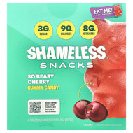 <img alt="Shameless Snacks, Gummy Candy, So Beary Cherry, 6 Bags, 1.8 oz (50 g) Each" title="Shameless Snacks, Gummy Candy, So Beary Cherry, 6 Bags, 1.8 oz (50 g) Each,10810098574348"