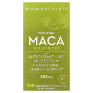 <img alt="Viva Naturals, Peruvian Maca, Gelatinized, 500 mg, 250 Veggie Capsules" title="Viva Naturals, Peruvian Maca, Gelatinized, 500 mg, 250 Veggie Capsules,753940520472"