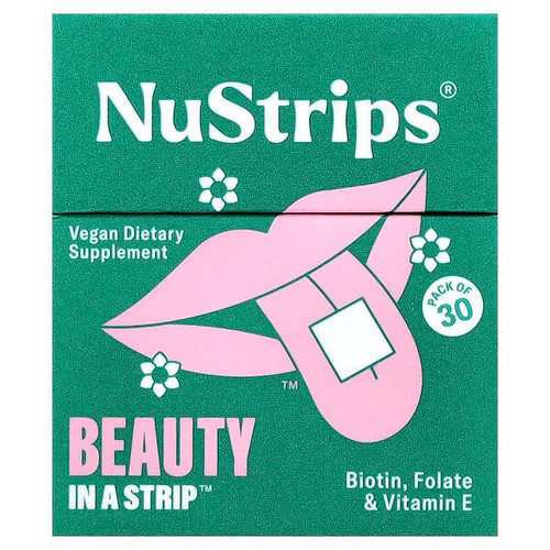<img alt="NuStrips, Beauty In A Strip, Sweet Strawberry, 30 Strips" title="NuStrips, Beauty In A Strip, Sweet Strawberry, 30 Strips,850042088029"