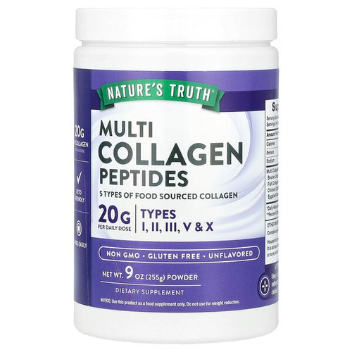 <img alt="Natures Truth, Multi Collagen Peptides Powder, Unflavored, 9 oz (255 g)" title="Natures Truth, Multi Collagen Peptides Powder, Unflavored, 9 oz (255 g),840093113443"