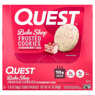 <img alt="Quest Nutrition, Bake Shop Frosted Cookies, Strawberry Cake, 8 Packages, 1.76 oz (50 g) Each" title="Quest Nutrition, Bake Shop Frosted Cookies, Strawberry Cake, 8 Packages, 1.76 oz (50 g) Each,888849014545"