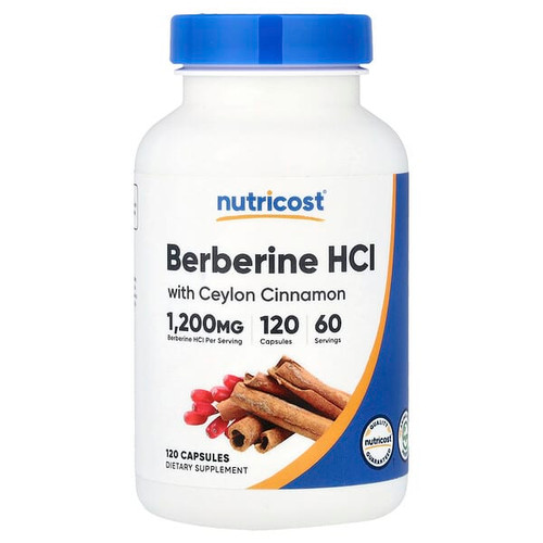 <img alt="Nutricost, Berberine HCl With Ceylon Cinnamon, 120 Capsules" title="Nutricost, Berberine HCl With Ceylon Cinnamon, 120 Capsules,810139571285"
