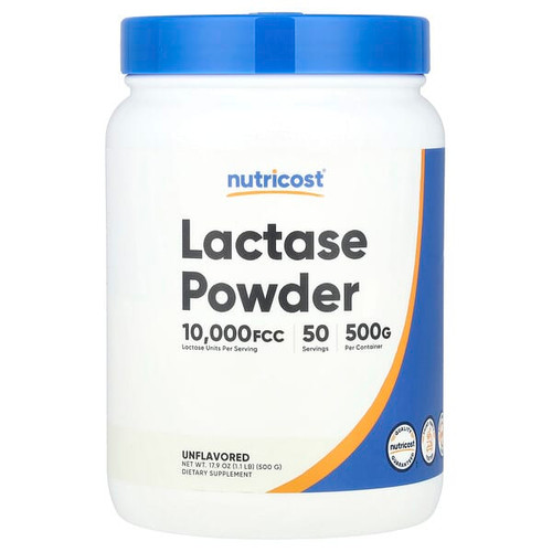 <img alt="Nutricost, Lactase Powder, Unflavored, 1.1 lb (500 g)" title="Nutricost, Lactase Powder, Unflavored, 1.1 lb (500 g),702669935173"