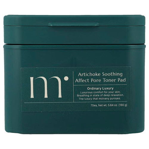 <img alt="Molvany, Artichoke Soothing Affect Pore Toner Pad, 70 Pads, 5.64 oz (160 g)" title="Molvany, Artichoke Soothing Affect Pore Toner Pad, 70 Pads, 5.64 oz (160 g),8809849801937"
