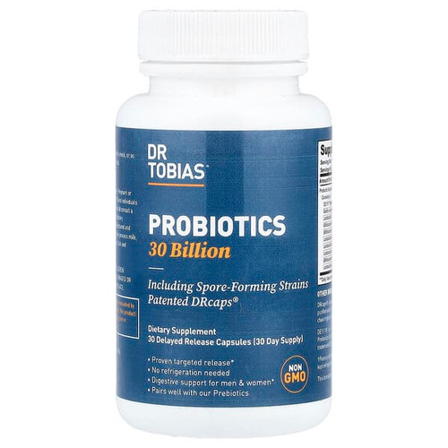 <img alt="Dr. Tobias, Probiotics 30 Billion, 30 Delayed Release Capsules" title="Dr. Tobias, Probiotics 30 Billion, 30 Delayed Release Capsules,842367001227"