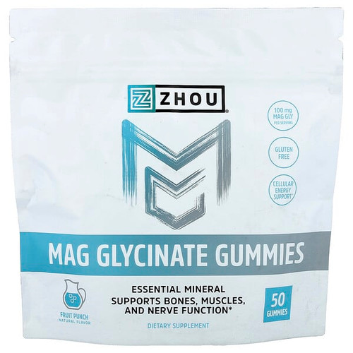 <img alt="Zhou Nutrition, Mag Glycinate Gummies, Fruit Punch, 50 Gummies (50 mg per Gummy)" title="Zhou Nutrition, Mag Glycinate Gummies, Fruit Punch, 50 Gummies (50 mg per Gummy),669191290234"