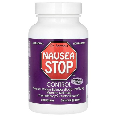 <img alt="Dr. Bartons, Nausea Stop Control, 80 Capsules" title="Dr. Bartons, Nausea Stop Control, 80 Capsules,850645002002"