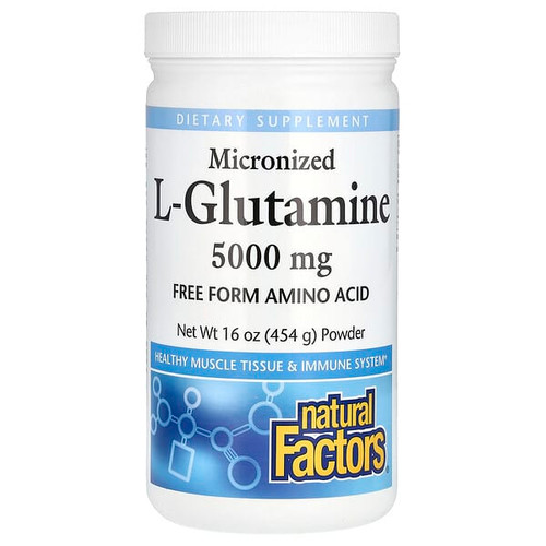 <img alt="Natural Factors, Micronized L-Glutamine Powder, 16 oz (454 g)" title="Natural Factors, Micronized L-Glutamine Powder, 16 oz (454 g),068958028170"