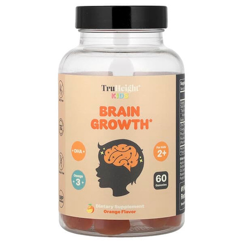 <img alt="TruHeight, Kids, Brain Growth Gummies, For Kids 2+, Orange, 60 Gummies" title="TruHeight, Kids, Brain Growth Gummies, For Kids 2+, Orange, 60 Gummies,860010475591"