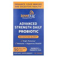 <img alt="LoveBug Probiotics, Advanced Strength Daily Probiotic, 50 Billion CFU, 30 Capsules" title="LoveBug Probiotics, Advanced Strength Daily Probiotic, 50 Billion CFU, 30 Capsules,850002716320"
