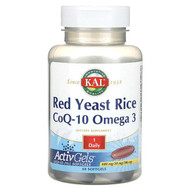 <img alt="KAL, Red Yeast Rice, CoQ-10, Omega 3, 60 Softgels" title="KAL, Red Yeast Rice, CoQ-10, Omega 3, 60 Softgels,021245547969"