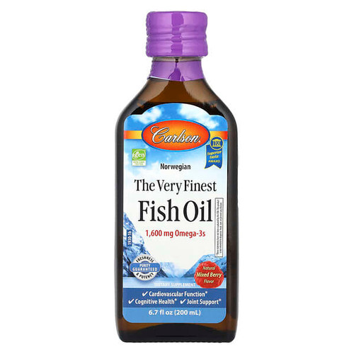 <img alt="Carlson, Norwegian, The Very Finest Fish Oil, Natural Mixed Berry, 6.7 fl oz (200 ml)" title="Carlson, Norwegian, The Very Finest Fish Oil, Natural Mixed Berry, 6.7 fl oz (200 ml),088395193002"